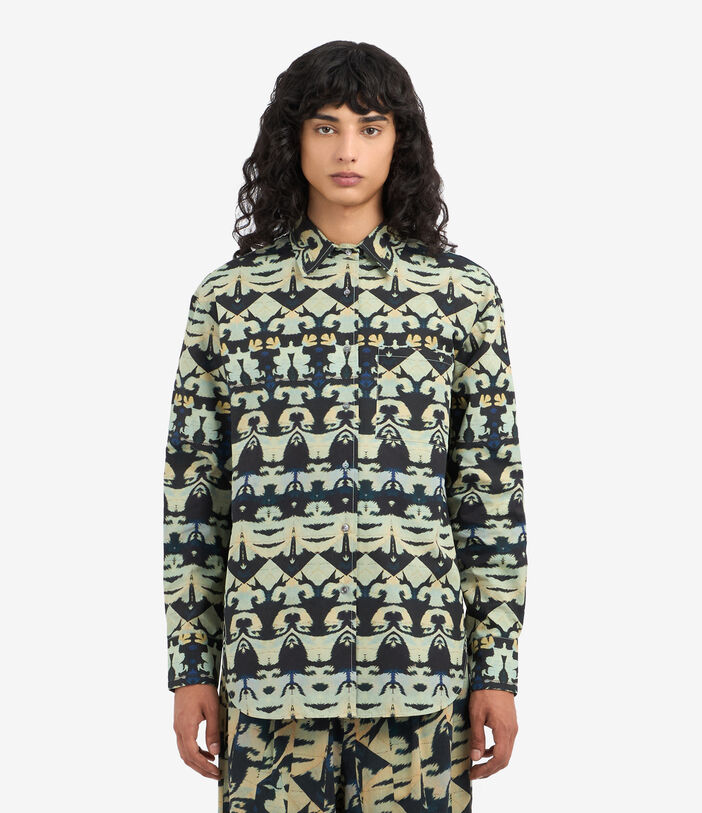 Pierre Louis Mascia TESLABIO Longsleeve Shirt Cotton Multicolor TESLABIOSCML12318CO513259101