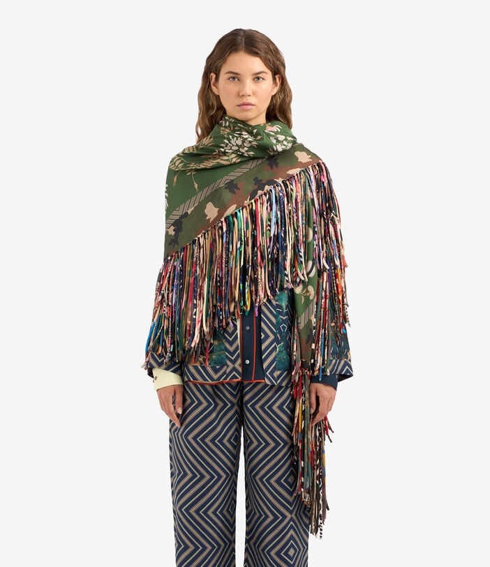 Pierre Louis Mascia ALOEUW Shawl Scarf Silk 135x135 Pierre Louis Mascia ALOEUW Shawl Scarf Silk 135x135 Multicolor ALOEUWSW135X135MSTSE51233810118