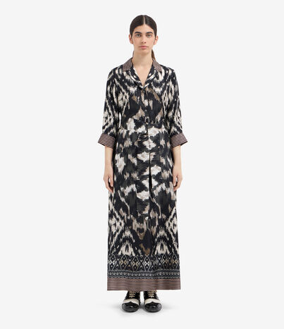 Pierre Louis Mascia ALOE Shirt Dress Silk GRAFITE ALOESAB11899SE516289101