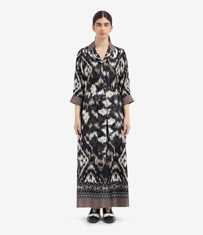 Pierre Louis Mascia ALOE Shirt Dress Silk GRAFITE ALOESAB11899SE516289101