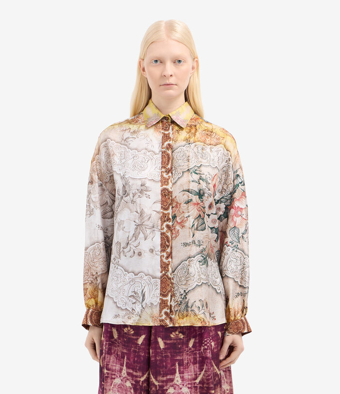 Pierre Louis Mascia ALOE Longsleeve Shirt Silk Multicolor ALOESCML12049SE516386101