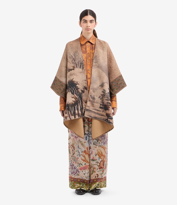 Pierre Louis Mascia PANCAKE Poncho Cape Wool Pierre Louis Mascia PANCAKE Poncho Cape Wool Multicolor PANCAKESGAPH006WO516617101