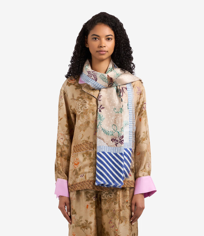Pierre Louis Mascia PALLINO Shawl Scarf Silk 135x195 Multicolor PALLINOSW135X195SSE51195510118