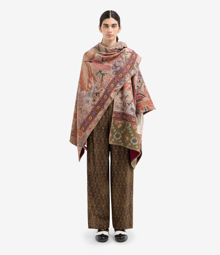 Pierre Louis Mascia PANCAKE Poncho Cape Wool Pierre Louis Mascia PANCAKE Poncho Cape Wool Multicolor PANCAKESGAPH006WO516616101