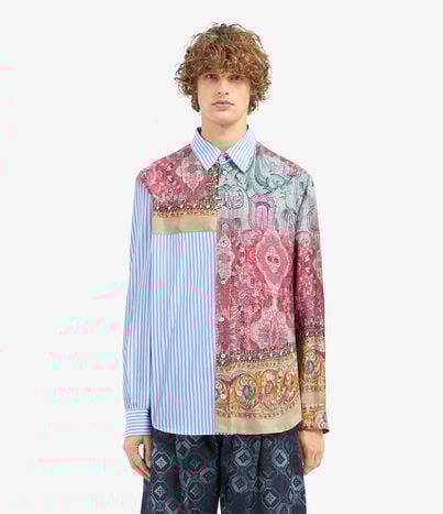 Pierre Louis Mascia ALOKAM Longsleeve Shirt Cotton Silk MIRAGGIO - AZZURRO ALOKAMCML11873CO516520101