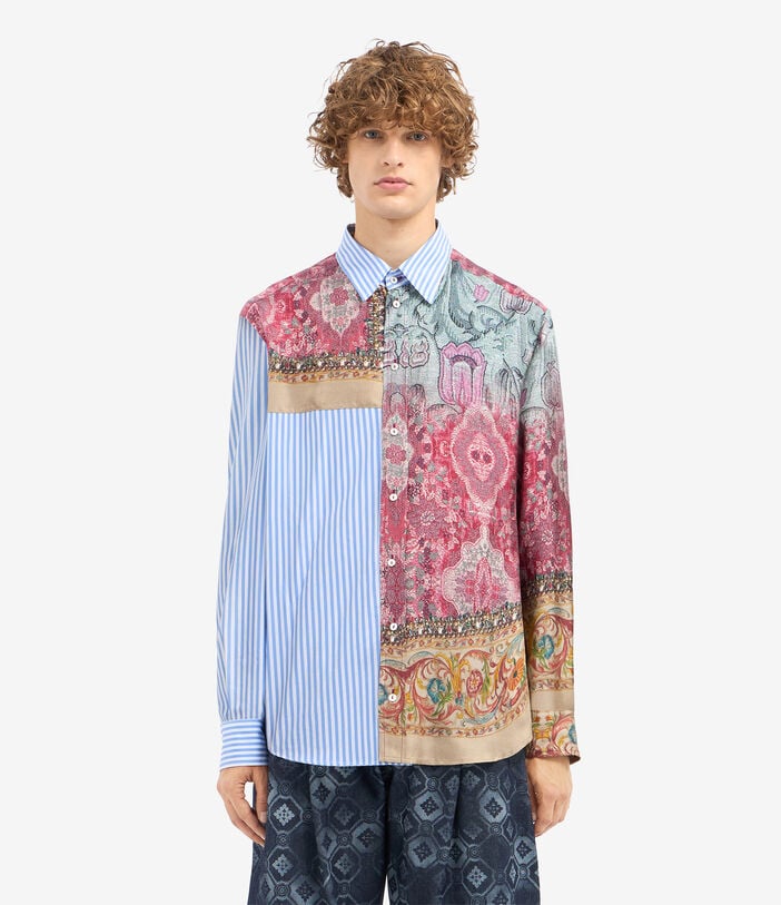 Pierre Louis Mascia ALOKAM Longsleeve Shirt Cotton Silk Pierre Louis Mascia ALOKAM Longsleeve Shirt Cotton Silk MIRAGGIO - AZZURRO ALOKAMCML11873CO516520101