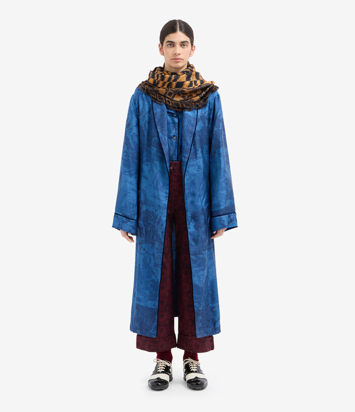 Pierre Louis Mascia ALOEGUM Dressing Gown Silk Pierre Louis Mascia ALOEGUM Dressing Gown Silk Multicolor ALOEGUMSVT10010L124SE516073102
