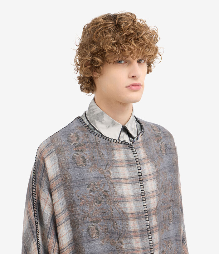 Pierre Louis Mascia PANCAKE Kimono Wool PLAID CHIARO PANCAKESGAKM12254WO516583101