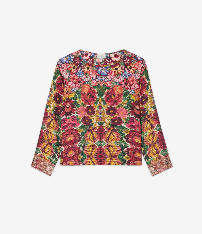 Pierre Louis Mascia ALOE Longsleeve Shirt Silk Multicolor ALOESCML10061SE513247101