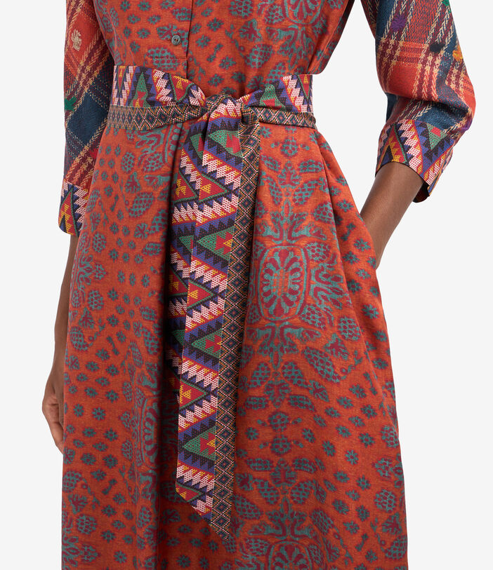 Pierre Louis Mascia ALOE Shirt Dress Silk Multicolor ALOESAB11899SE513340101