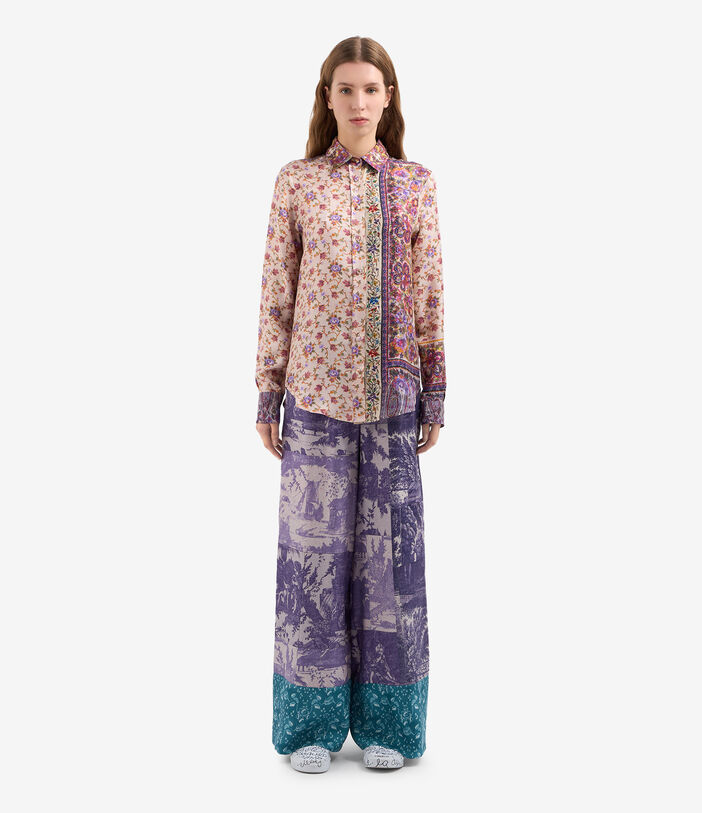 Pierre Louis Mascia ALOE Longsleeve Shirt Silk MULTICOLOR ALOESCML11190SE514743101
