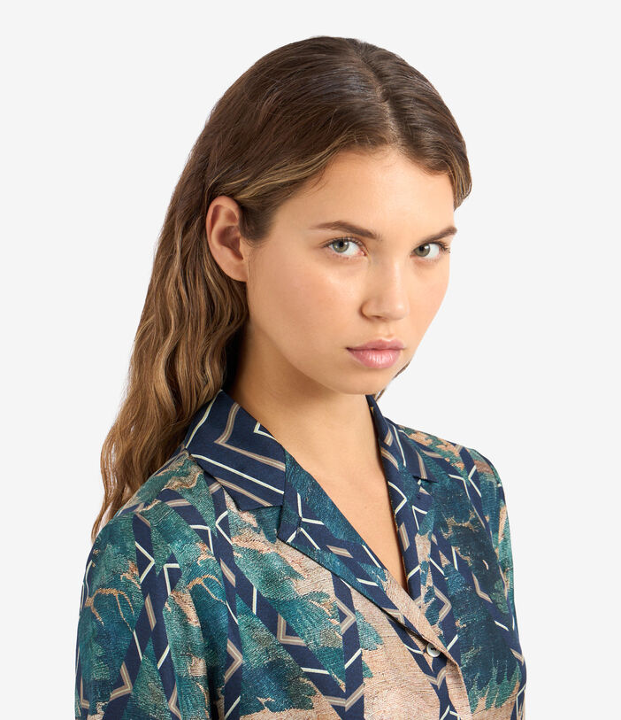 Pierre Louis Mascia ALOE Shirt Dress Silk Multicolor ALOESAB11899SE513575101