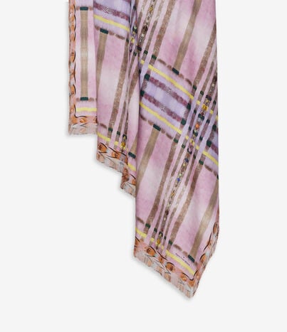 Pierre Louis Mascia ALOEUW Shawl Scarf Silk 135x195 GEOMETRIE DI LAVANDA ALOEUWSW135X195S4SE517308101