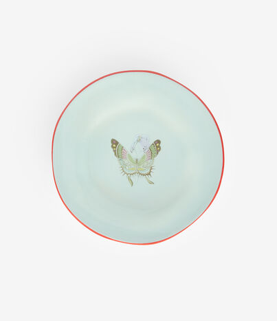 Pierre Louis Mascia PLATE Floral Plate Ceramic/Earthenware Multicolor PLATEAP01CRMAZZURRO