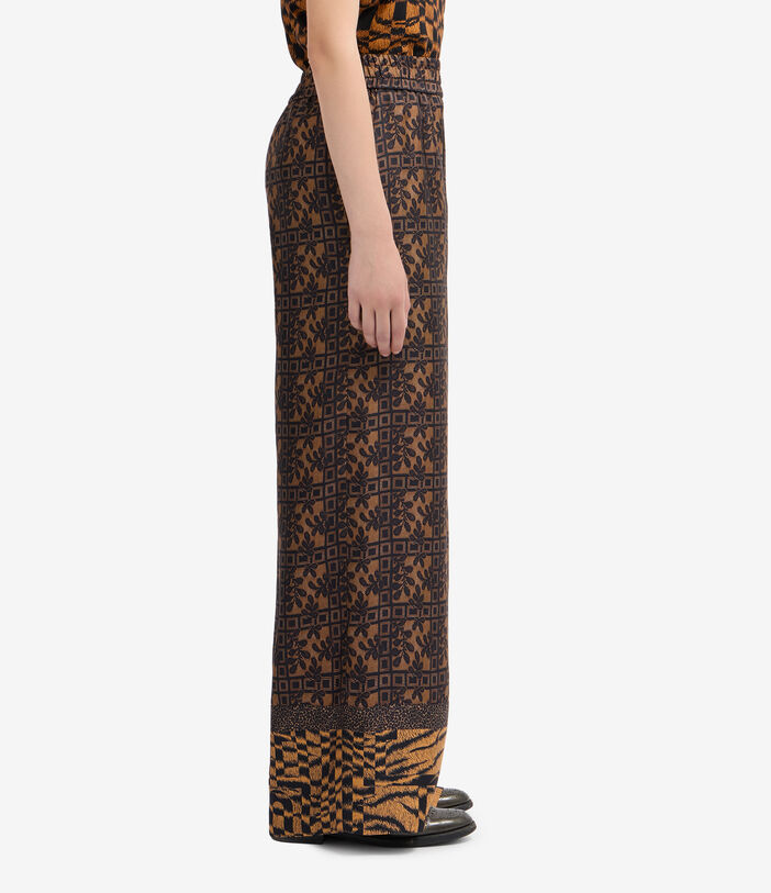 Pierre Louis Mascia ALOE Palazzo Trousers Silk Pierre Louis Mascia ALOE Palazzo Trousers Silk Multicolor ALOESPT12450SE516281101