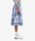 Pierre Louis Mascia RHI Midi Skirt Cotton CENERE AZZURRA RHISGO12812CO518184101
