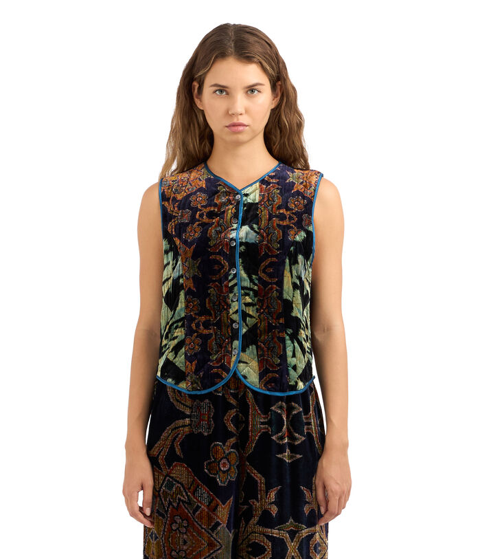 Pierre Louis Mascia KANADA Gilet Viscose Silk Multicolor KANADAGL11828VI513272101