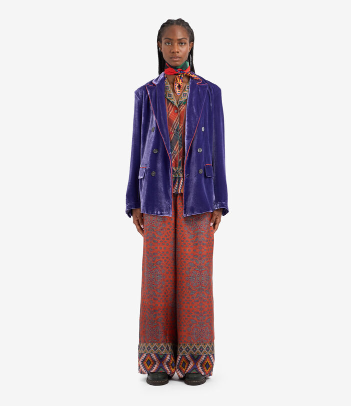 Pierre Louis Mascia KANPUR Jacket Viscose Silk VIOLA KANPURUGC12386VIVIOLA