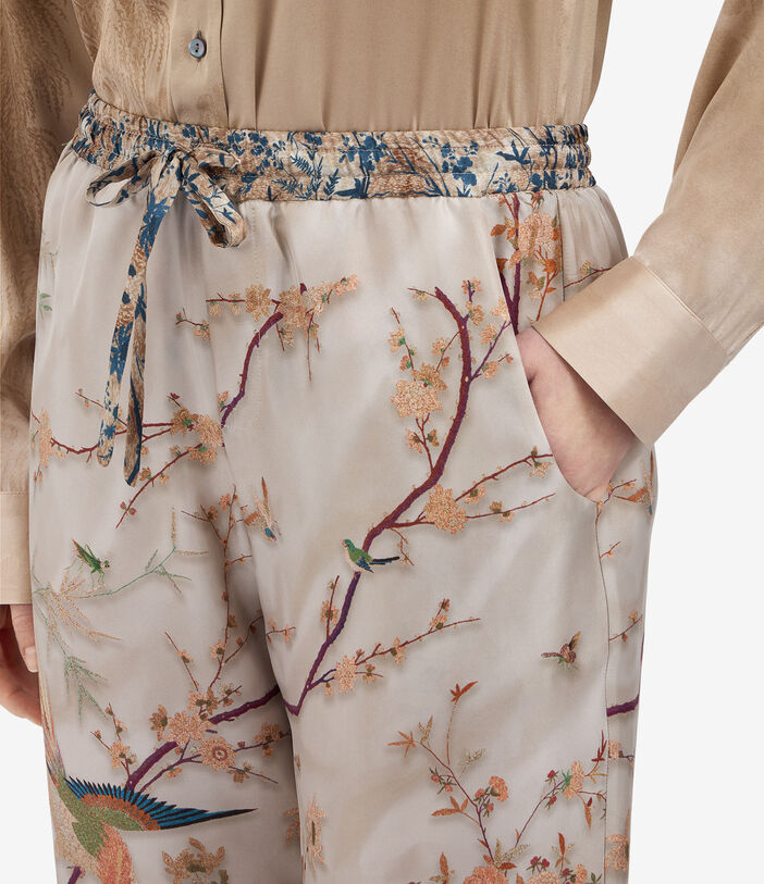 Pierre Louis Mascia ALOE Trousers Silk ECRU ALOESPT10959SE514848101