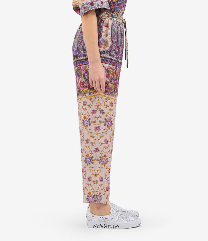 Pierre Louis Mascia ALOE Trousers Silk MULTICOLOR ALOESPT10959SE514849101
