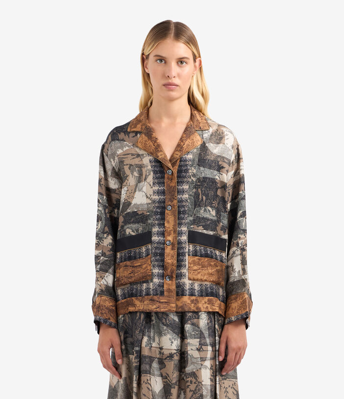 Pierre Louis Mascia ALOE Longsleeve Shirt Silk Multicolor ALOESCML11525SE513242101