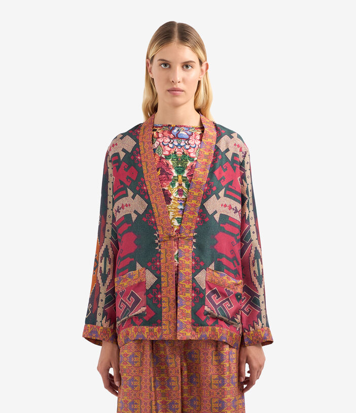 Pierre Louis Mascia ALOE Jacket Silk Multicolor ALOEGC12045SE513250101