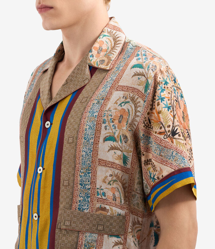 Pierre Louis Mascia ALOE Shortsleeve Shirt Silk MULTICOLOR ALOESCMC11927SE514854101