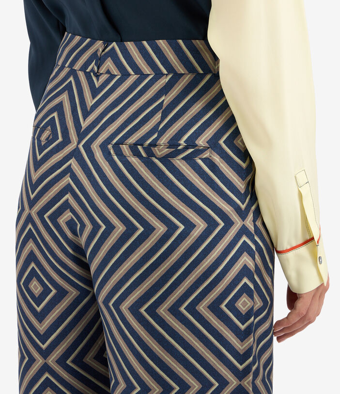 Pierre Louis Mascia CIALDA Trousers Silk Multicolor CIALDASPT12108SE139889101