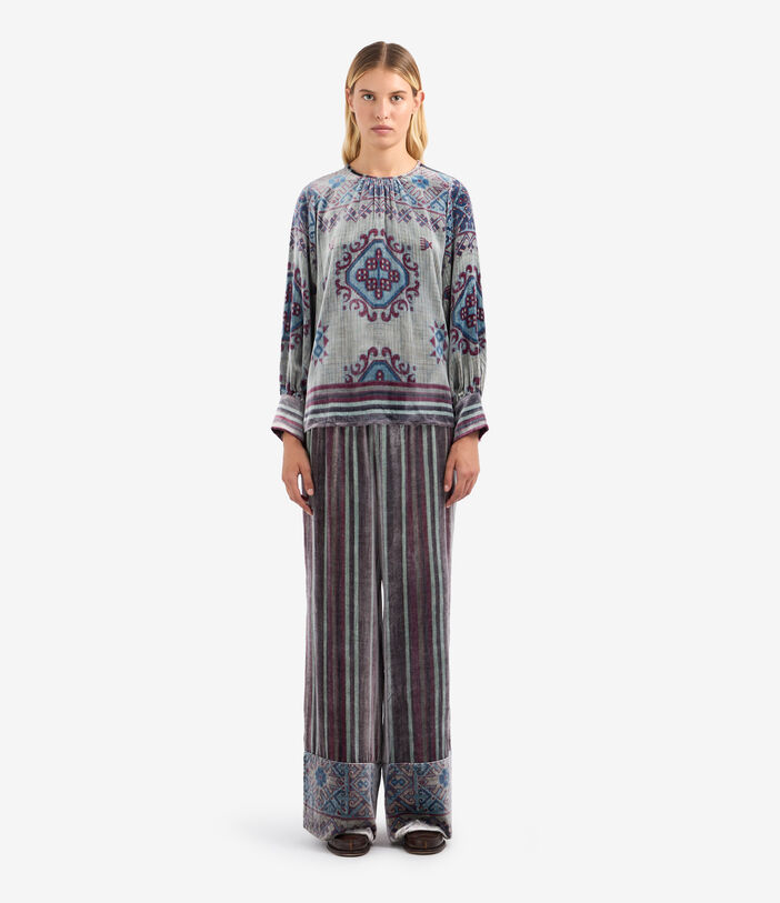 Pierre Louis Mascia KANPUR Longsleeve Shirt Viscose Silk Multicolor KANPURSVCML11947VI513602101