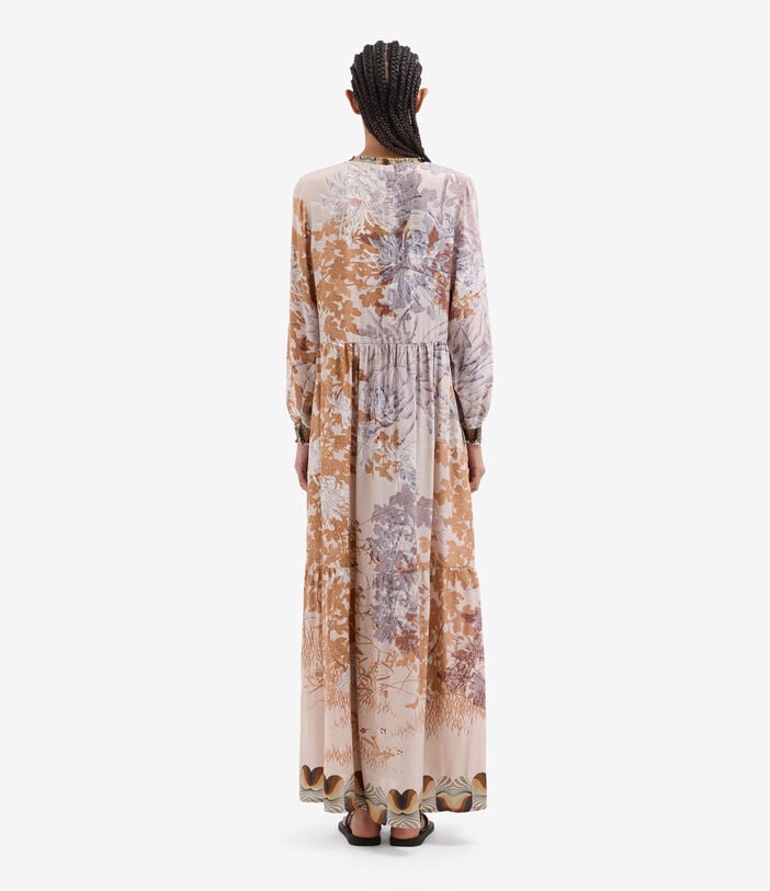 Pierre Louis Mascia TETRIS Kaftan Dress Silk LOTO BIANCO TETRISSVAB11941SE518225101