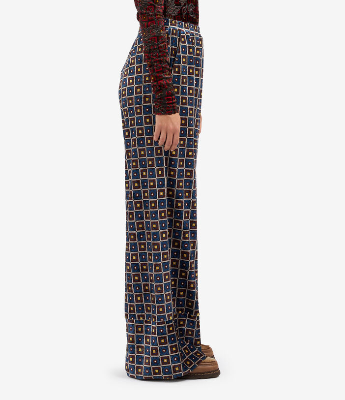 Pierre Louis Mascia RANAT Palazzo Trousers Polyester Multicolor RANATSPT12054PL139852101
