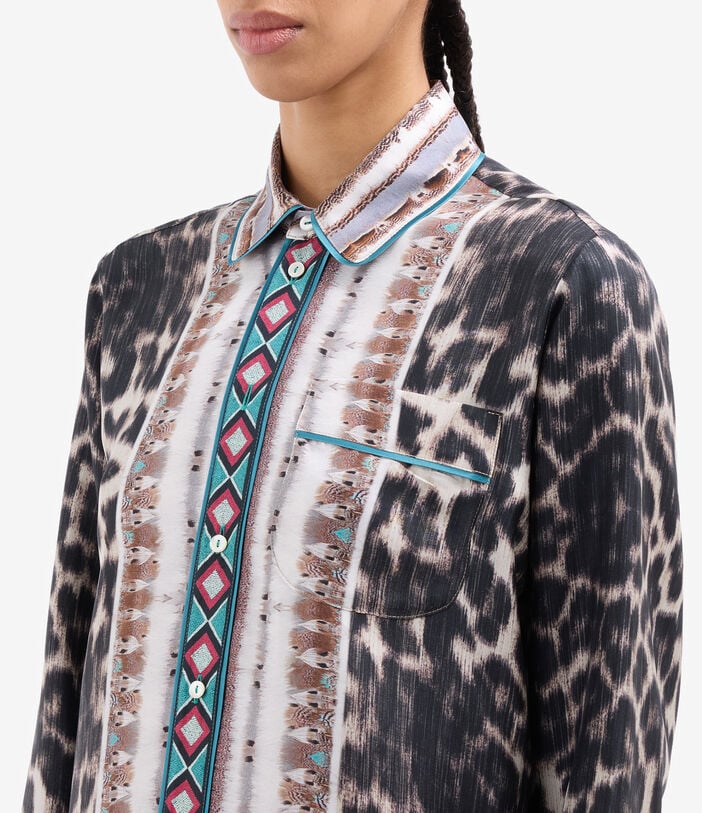 Pierre Louis Mascia ALOE Longsleeve Shirt Silk TRAMA SELVATICA ALOESCML10642SE517871101