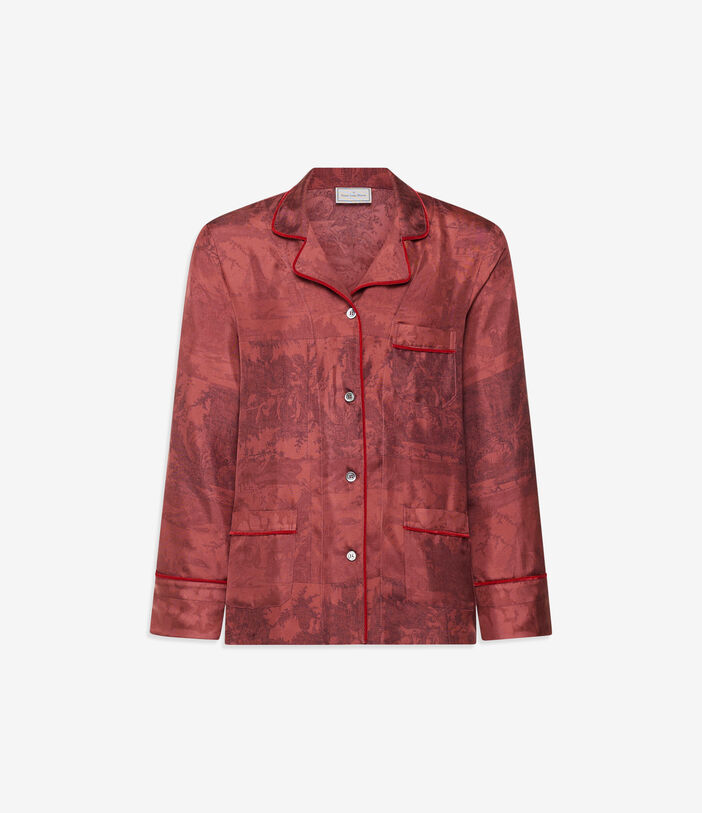 Pierre Louis Mascia ALOEGUM Longsleeve Shirt Silk TERRACOTTA ALOEGUMSCML12600SE516069105