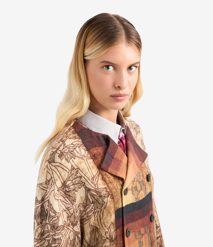 Pierre Louis Mascia PANCAKE Coat Wool Multicolor PANCAKESCPT11191WO513370101
