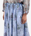Pierre Louis Mascia RHI Midi Skirt Cotton CENERE AZZURRA RHISGO12812CO518184101