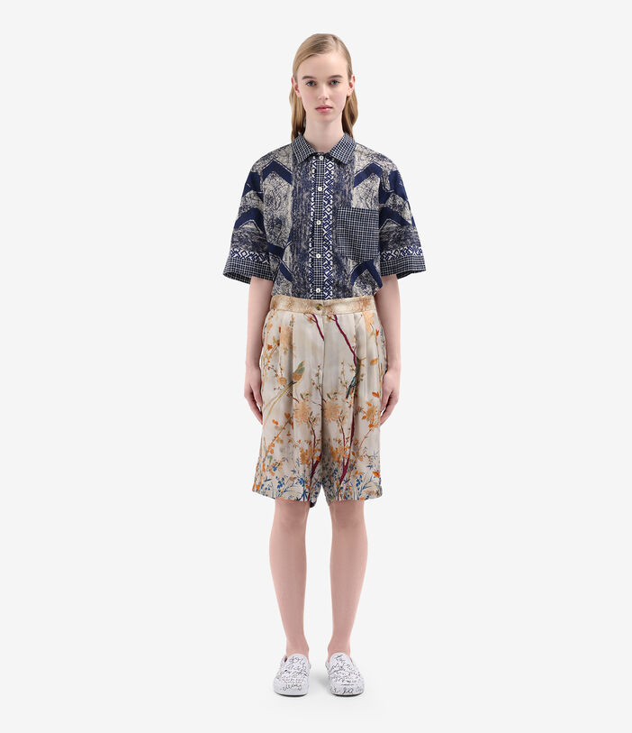 Pierre Louis Mascia ALOE Shorts Silk ECRU ALOESPN12533SE515047101