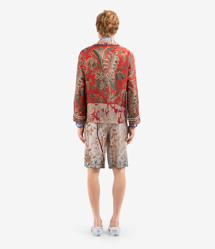 Pierre Louis Mascia ALOE Jacket Silk SPICE RED ALOESGC11351SE515548101