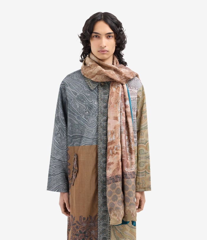 Pierre Louis Mascia ALOESTA Scarf Silk 65x190 LITOGRAFIA TERRACOTTA ALOESTA065X190DSE517570101