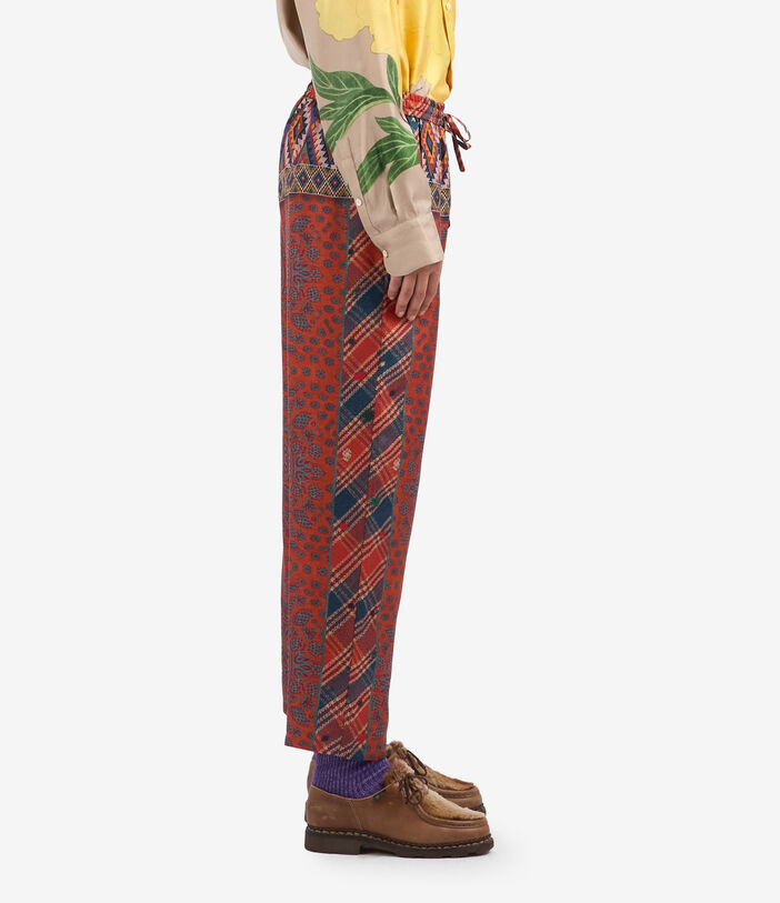 Pierre Louis Mascia ALOE Trousers Silk Multicolor ALOESPT10959SE513271101