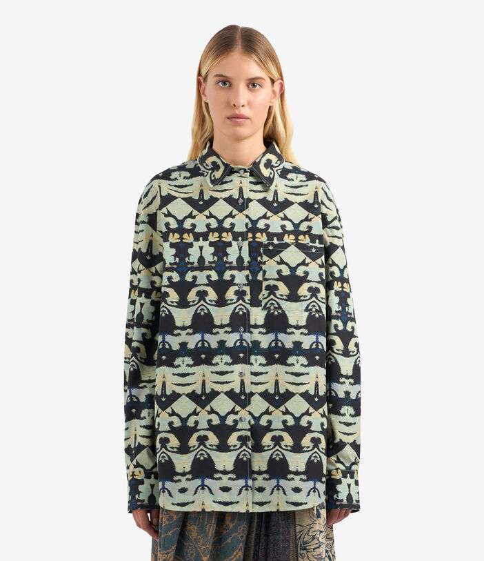 Pierre Louis Mascia TESLABIO Longsleeve Shirt Cotton Multicolor TESLABIOSCML12318CO513259101