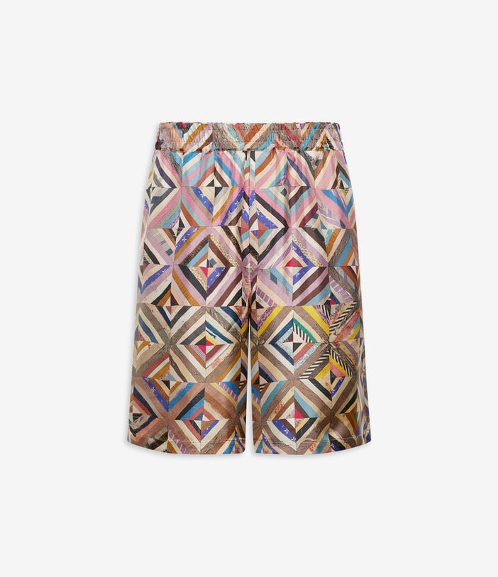 Pierre Louis Mascia ALOE Shorts Silk MOSAICO ALOESPN11765SE518055101