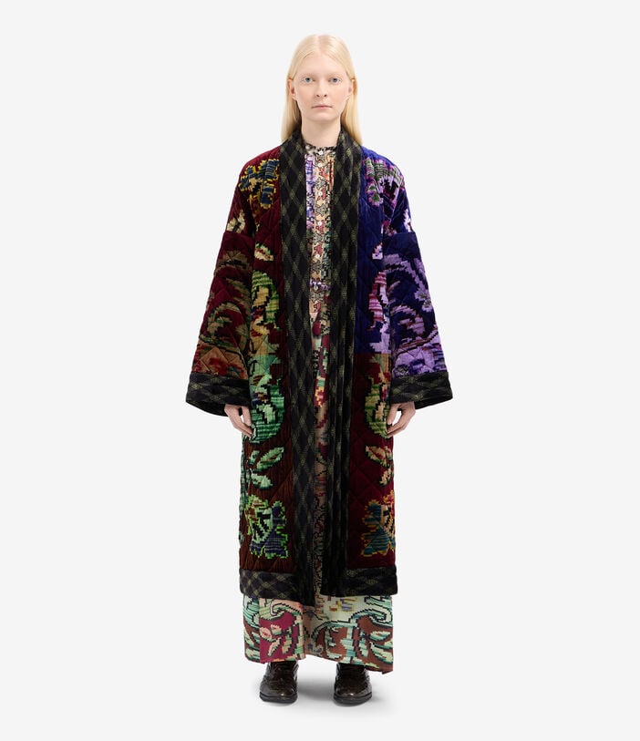 Pierre Louis Mascia KANADAS Kimono Viscose Silk Pierre Louis Mascia KANADAS Kimono Viscose Silk Multicolor KANADASKM11944VI516454101