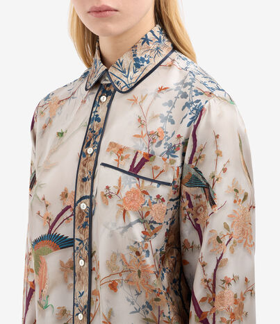 Pierre Louis Mascia ALOE Longsleeve Shirt Silk ECRU ALOESCML10642SE514714101