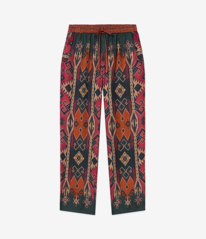 Pierre Louis Mascia ALOE Trousers Silk Multicolor ALOESPT10959SE513281101