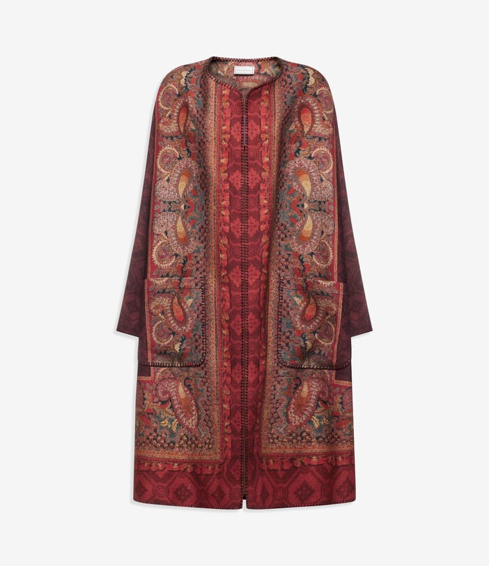 Pierre Louis Mascia PANCAKE Kimono Wool GRANATO PANCAKESGAKM12254WO516584101