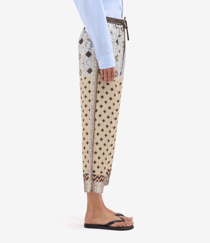 Pierre Louis Mascia ALOE Trousers Silk SABBIA ALOESPT10959SE517916101