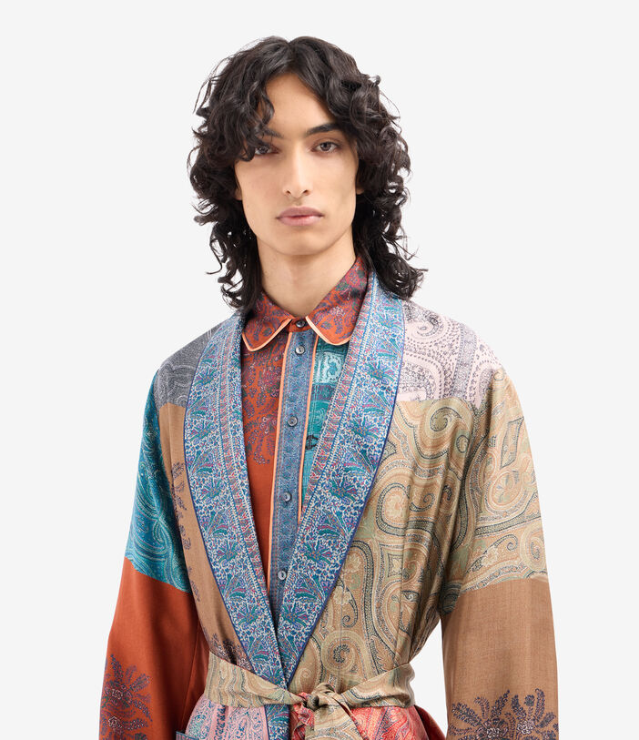 Pierre Louis Mascia ALOE Dressing Gown Silk CORALLO ANTICO ALOESVT10010L124SE518151101