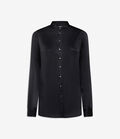 Pierre Louis Mascia ADANAGUM Longsleeve Shirt Silk NERO ADANAGUMUQCML11721SENERO