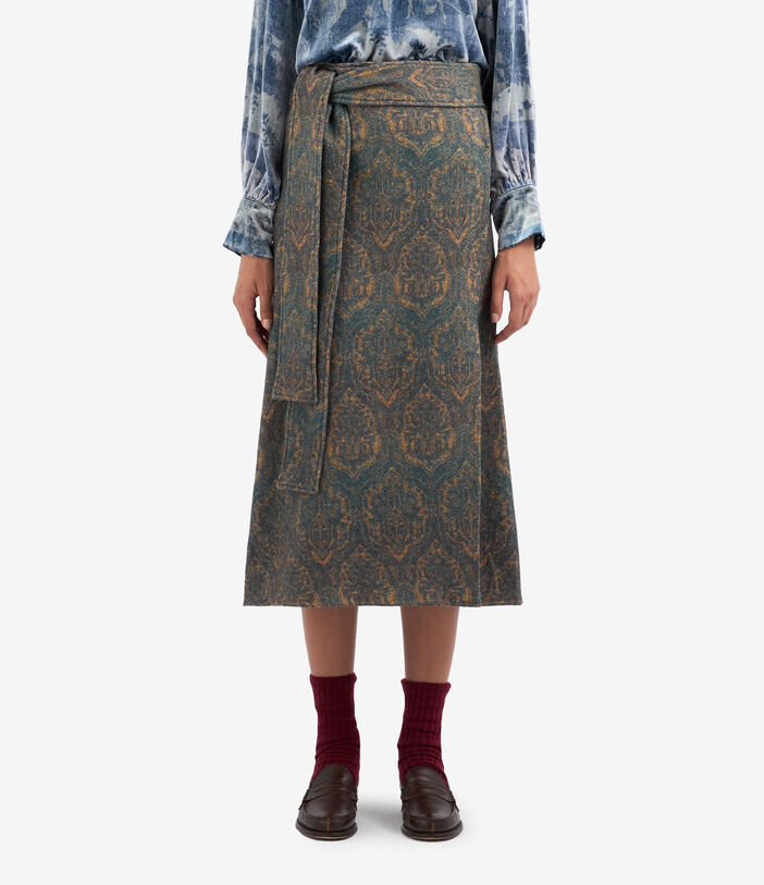 Pierre Louis Mascia CAKESC4 Skirt Wool Multicolor CAKESC4SGO12358WO139740101