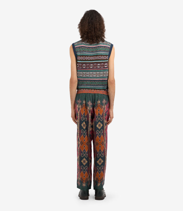 Pierre Louis Mascia ALOE Trousers Silk Multicolor ALOESPT10959SE513281101